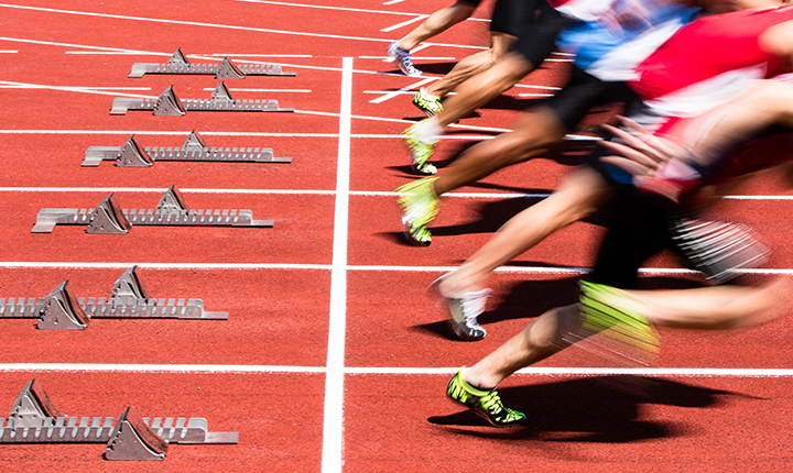 sprint start in track and field